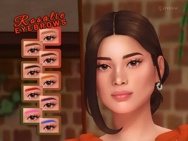 Mix Rosalie Eyebrows - The Sims 4 Custom Content
