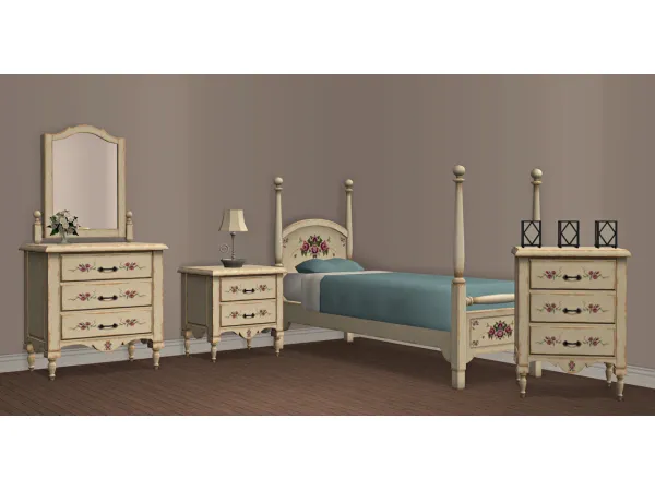 honeywell-mts |  Sims 2 CC:  1 Tile Dressers + Mirror