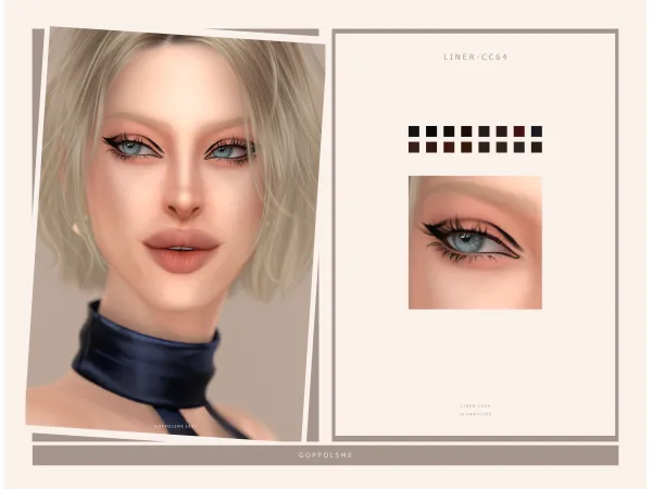 Mix GPME GOLD Liner cc64 by goppolsme - The Sims 4 Custom Content