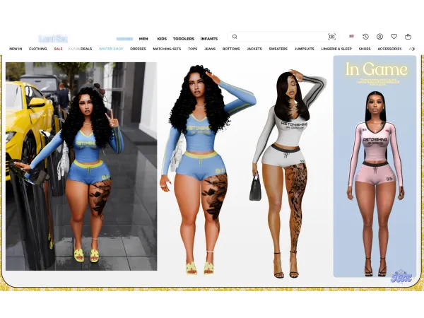 Mix Lani Set by TBZSimz - The Sims 4 Custom Content