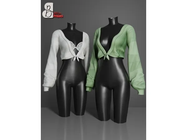 Alpha BillionProject Lusiana top - The Sims 4 custom content