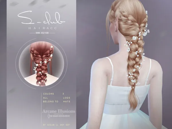 Alpha Arcane illusion Fairy hair accessories Club by S - The Sims 4 Custom Content