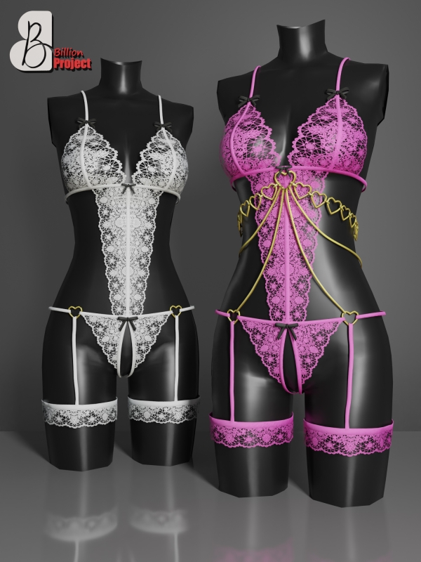 Alpha BillionProject Yeque Lingerie by billion_project666 - The Sims 4 Custom Content