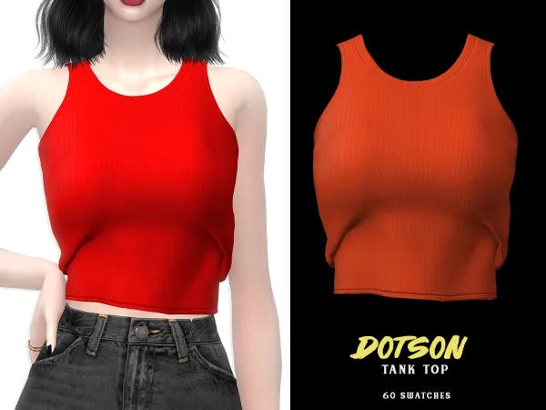 Alpha Dotson Tank Top - The Sims 4 Custom Content