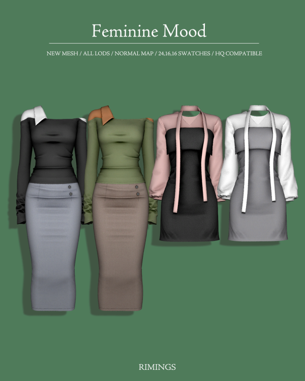 Alpha [RIMINGS] Feminine Mood by simsfinds - The Sims 4 Custom Content