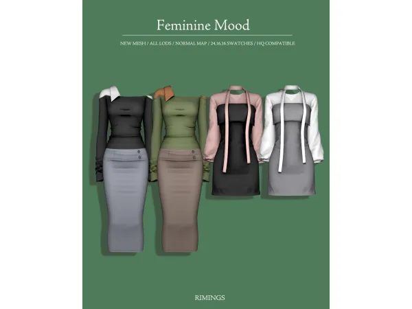 Alpha [RIMINGS] Feminine Mood - The Sims 4 Custom Content
