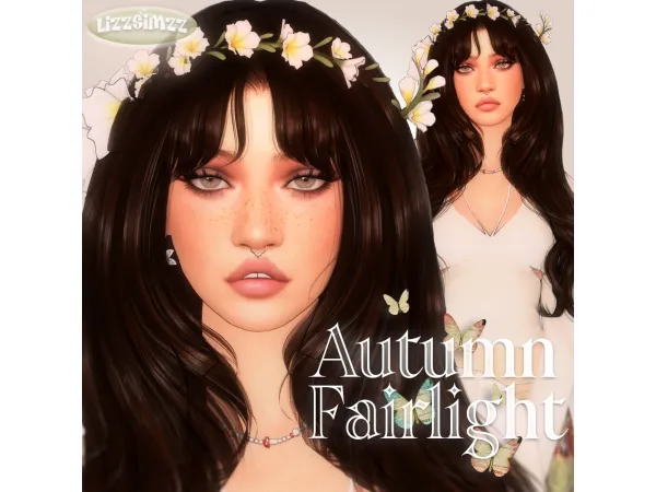 Alpha Autumn Fairlight by lizzsimzz - The Sims 4 Custom Content