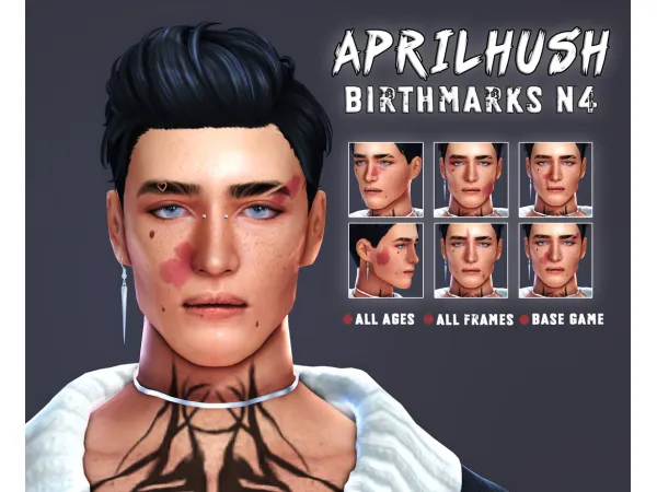 Maxis Match birthmarks N4 by [aprilhush] - The Sims 4 Custom Content