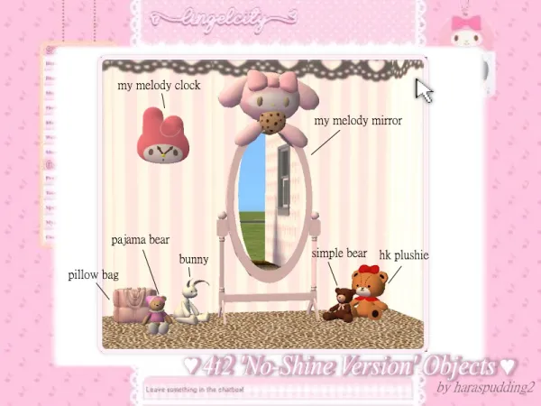 Sims 2 Maxis Match  CC: haraspudding2 |  4t2 u2018No-Shine Versionu2019 Objects Previously Converted