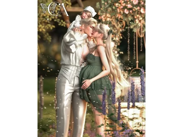 Mix [CA17] Our little haeven Posepack - The Sims 4 Custom Content