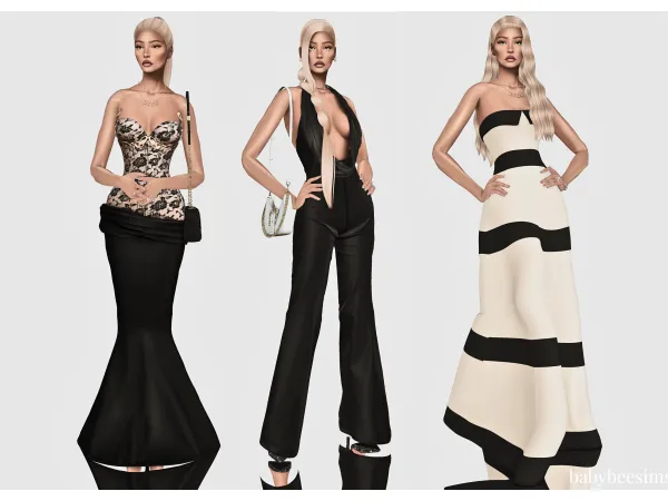 Alpha Charity Ball Lookbook by babybeesims - The Sims 4 Custom Content