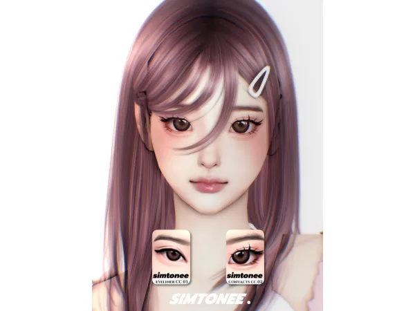 Alpha Simtonee Makeup Set 01 - The Sims 4 Custom Content