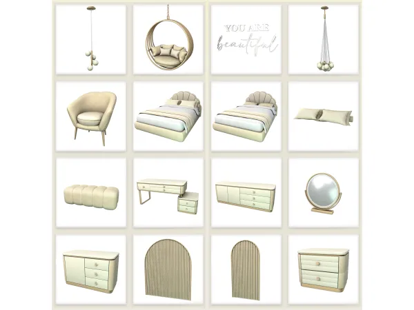 Maxis Match Modern Bedroom Part 1 - The Sims 4 Custom Content