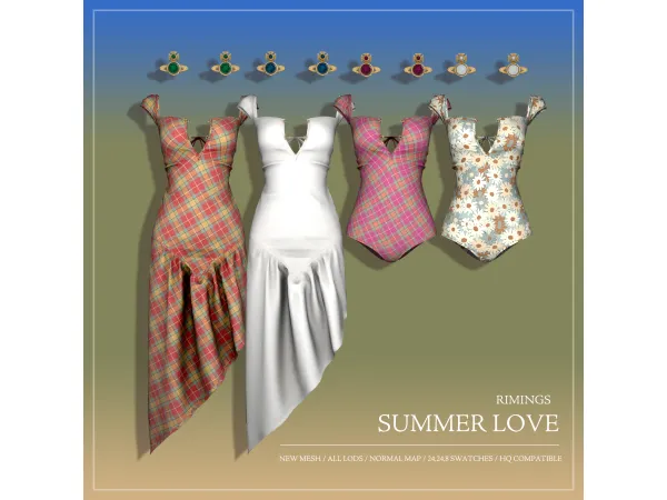 Alpha [RIMINGS] SUMMER LOVE - The Sims 4 Custom Content