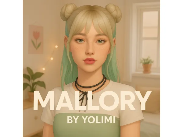 Maxis Match Mallory is now FREE on Patreon by yolimi - The Sims 4 Custom Content