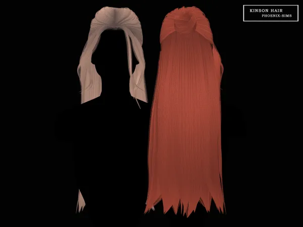 Alpha Kinson Hair - The Sims 4 Custom Content