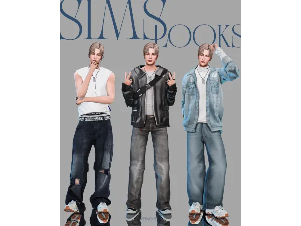 Alpha School Hallway Hero Looks u2014 Zane by lilkuddle - The Sims 4 Custom Content