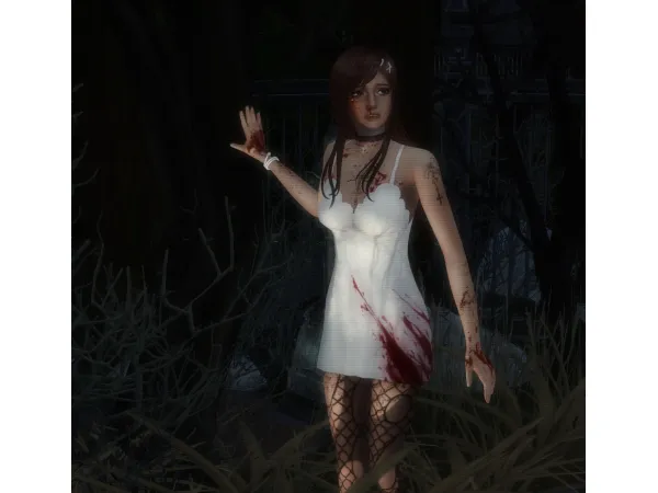 Maxis Match running for your life dress (recolor) by gh0stlyvisage - The Sims 4 Custom Content