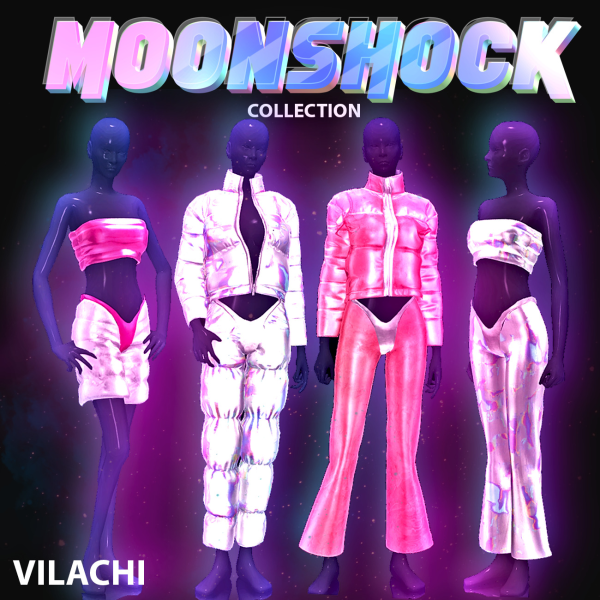 Alpha Vilachi Moonshock clothing collection by simsfinds - The Sims 4 Custom Content