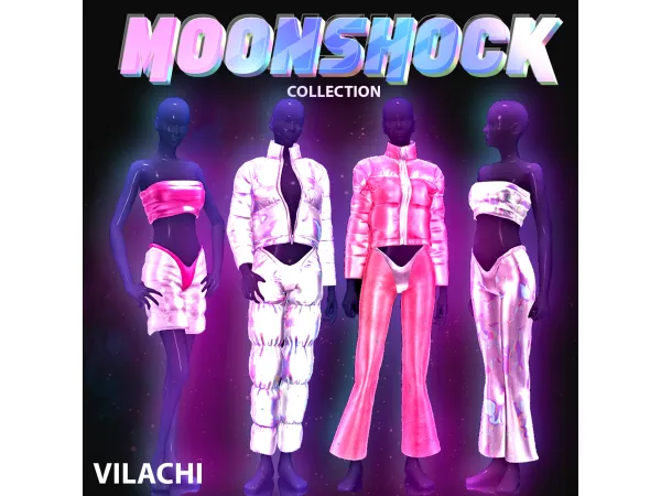 Alpha Vilachi Moonshock clothing collection by vilachi - The Sims 4 Custom Content