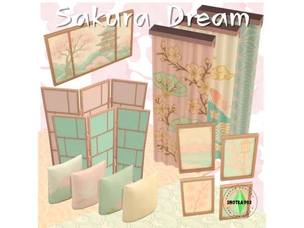 Maxis Match Sakura Dream by Snotra902 - The Sims 4 Custom Content