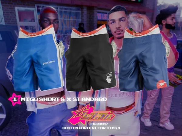 Alpha GSTAR Migo Shorts (Standard Version) - The Sims 4 Custom Content