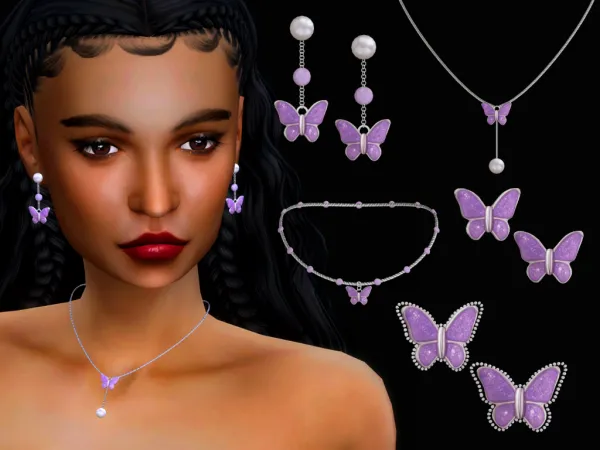 Mix Butterfly Set - The Sims 4 Custom Content