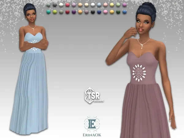 Mix ErinAOK Womens Gown 071425 - The Sims 4 Custom Content