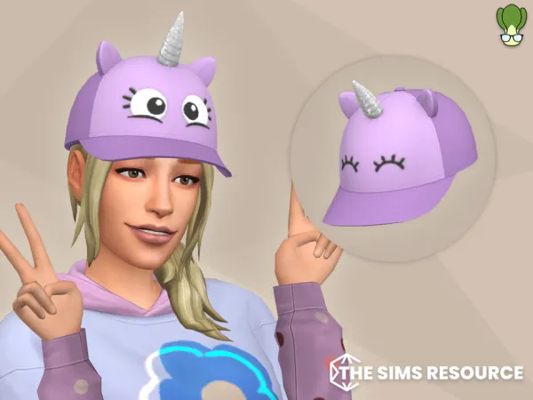 Maxis Match Unicorn Cap by kapakijo - The Sims 4 Custom Content