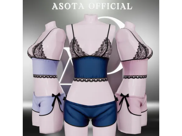 Alpha [ASOTA OFFICIAL] Echa Sleepwear - The Sims 4 Custom Content