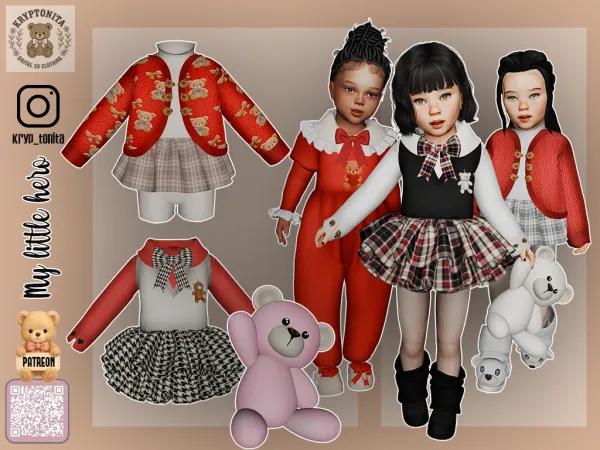 Mix Bears Toddler II - The Sims 4 custom content