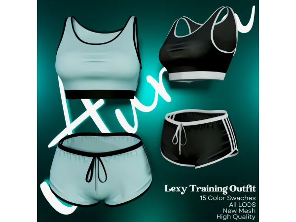 Alpha Lexy Training Outfit by ClarityTS4 - The Sims 4 Custom Content
