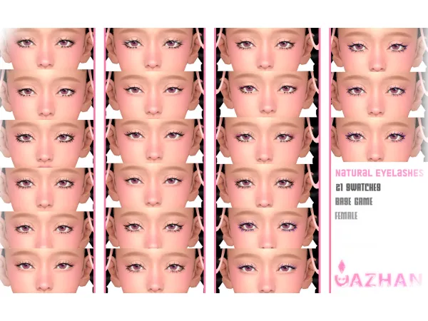 Alpha [NATURAL LASHES] by cazhancc - The Sims 4 Custom Content