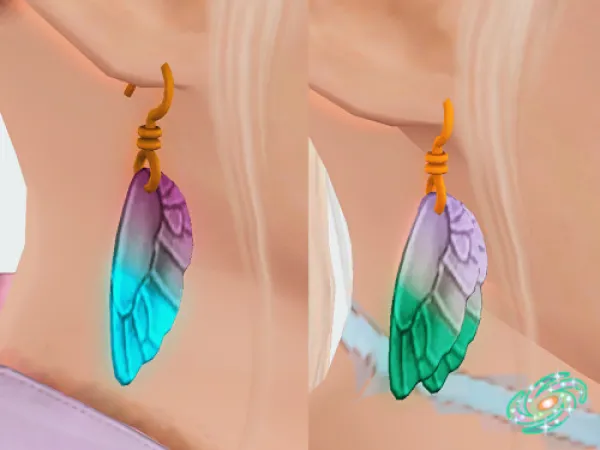 Trillyke Fairy Wing Earring 4TO3 for CHILD by omotte - The Sims 3 Custom Content