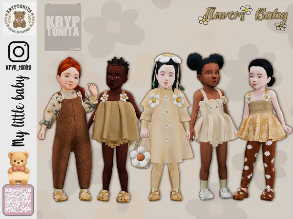 Mix Flowers Toddler - The Sims 4 Custom Content