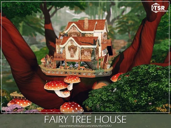 Maxis Match Fairy Tree House by MychQQQ - The Sims 4 Custom Content