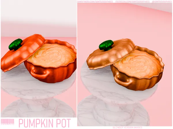 Mix Pumpkin Pot - The Sims 4 Custom Content