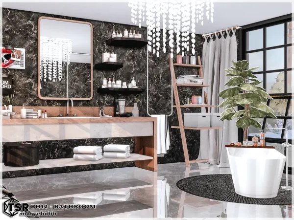 Mix BH12 Bathroom - The Sims 4 Custom Content