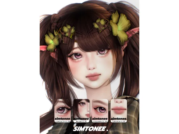Mix Simtonee Makeup Set 02 - The Sims 4 Custom Content