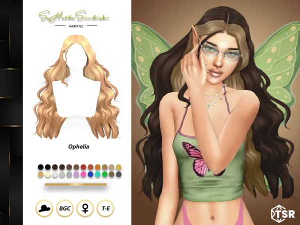 Maxis Match Ophelia Hairstyle by sehablasimlish - The Sims 4 Custom Content