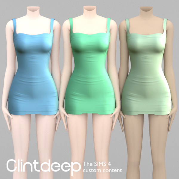 Maxis Match Clintdeep Avariella Mini Dress by simsfinds - The Sims 4 Custom Content