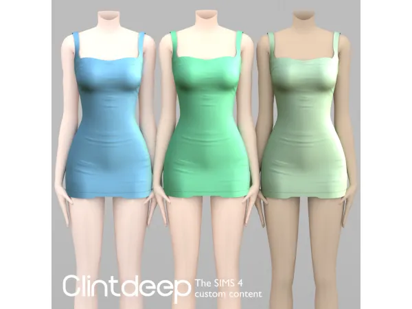 Maxis Match Clintdeep Avariella Mini Dress - The Sims 4 Custom Content