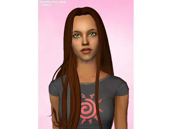 Sims 2 Maxis Match Medium Female Hairstyles CC: Unisex 4t2 Clay Hairs in Poppet V2 by y2sims