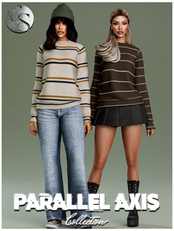 Alpha CAMUFLAJE Parallel Axis Collection by simsfinds - The Sims 4 Custom Content