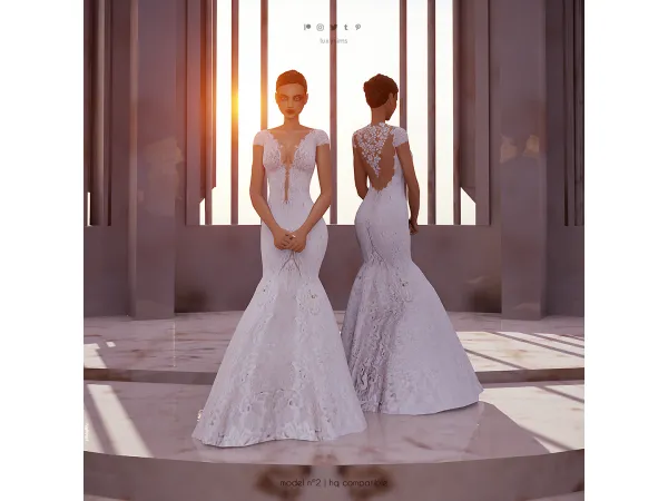 Maxis Match Dress nu00ba2 Wedding Collection - The Sims 4 Custom Content