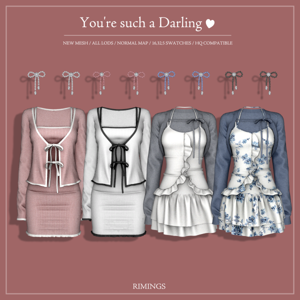 Alpha [RIMINGS] You're such a Darling by simsfinds - The Sims 4 Custom Content