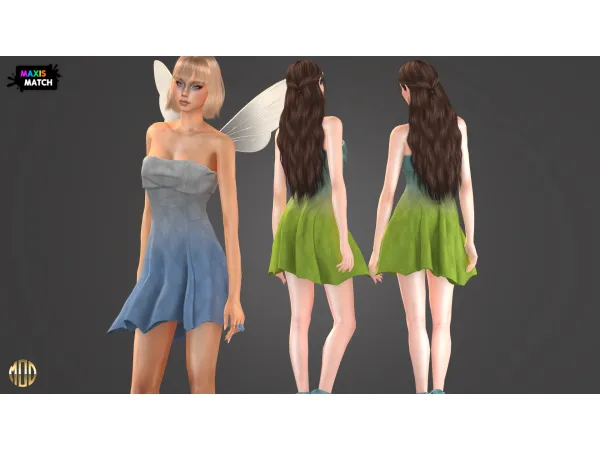 Mix HOPE DRESS by ModCo Studios - The Sims 4 Custom Content