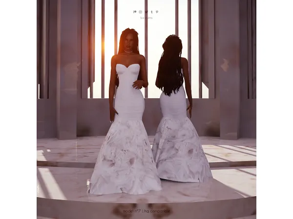 Maxis Match Dress nu00ba7 Wedding Collection - The Sims 4 Custom Content