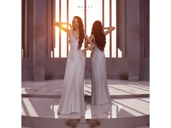 Maxis Match Dress nu00ba10 Wedding Collection - The Sims 4 Custom Content