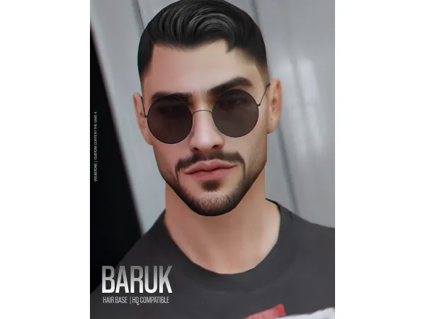 Alpha VOLKS HAIR BASE N03 [Brown] - The Sims 4 Custom Content